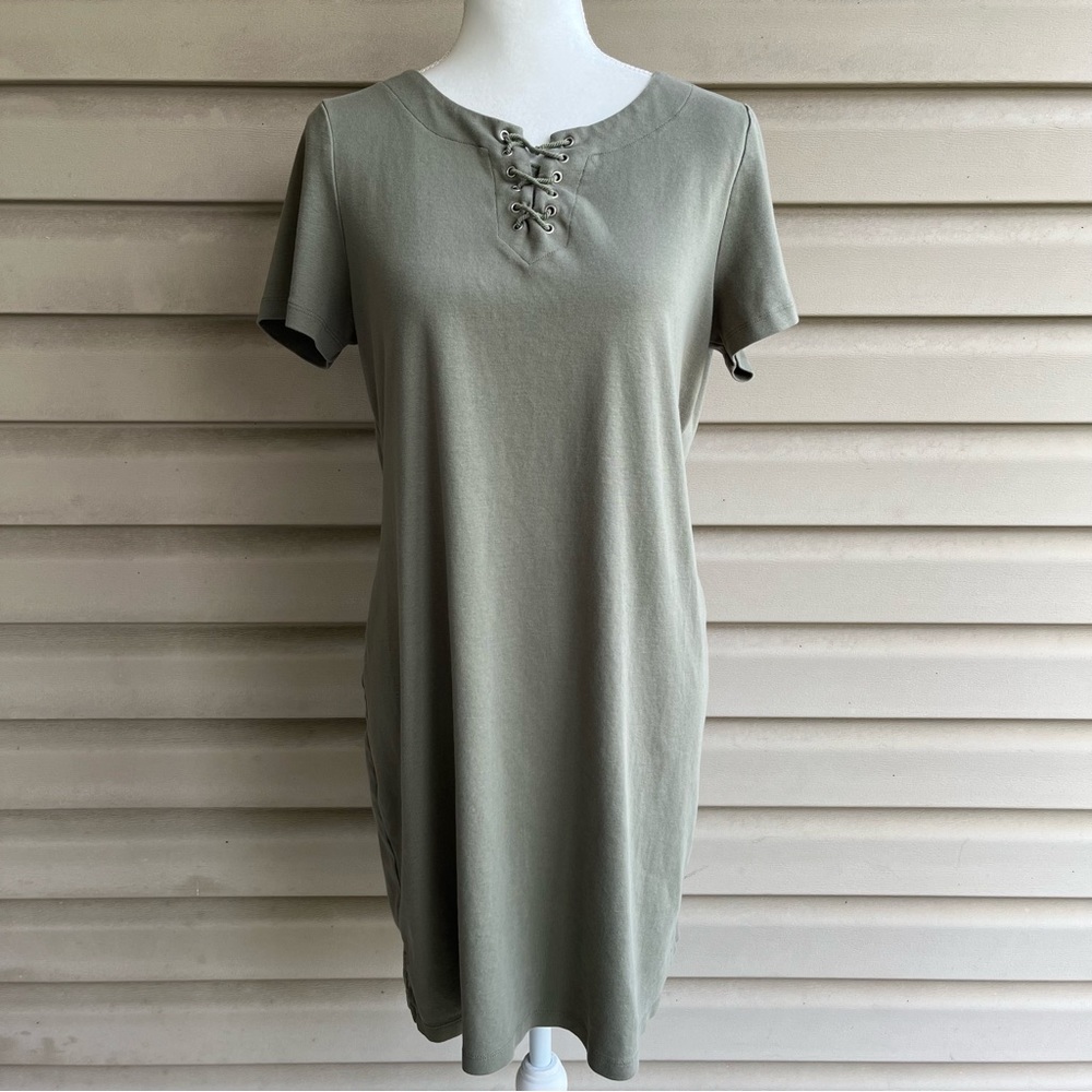 •Karen Scott Sport• Short Sleeve Shift Dress - Size Large